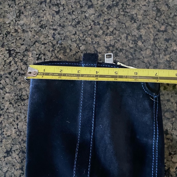 Ted Baker Black Tall Suede Zip Boots 10 - FLAWS - Picture 16 of 16